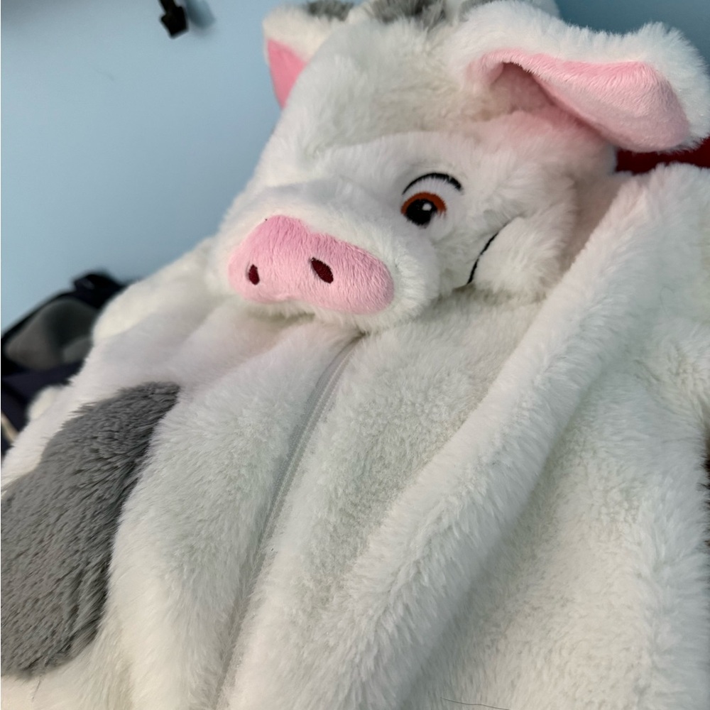 Disney White and Gray Spotted Fuzzy Animal Costume - Picture 2 of 3